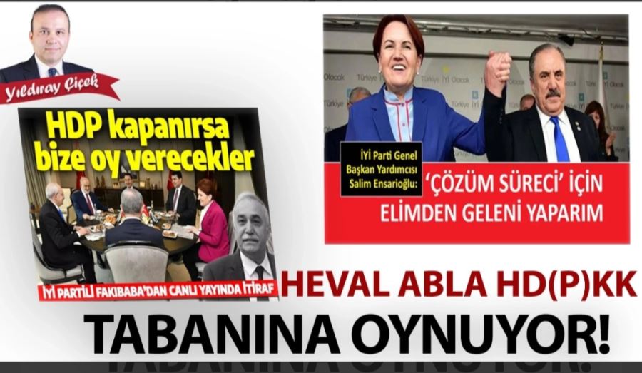 Heval abla HD(P)KK tabanına oynuyor!