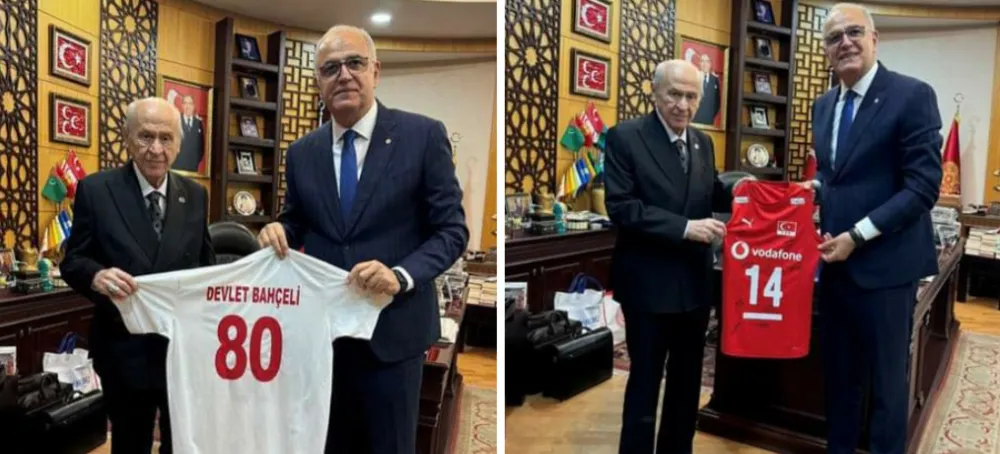 Devlet Bahçeli, Türkiye Voleybol Federasyonu Başkanı Üstündağ