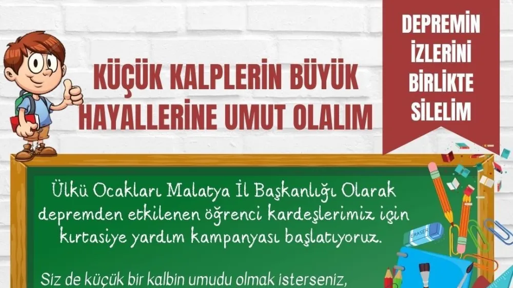 Malatya Ülkü Ocakları’ndan anlamlı kampanya 