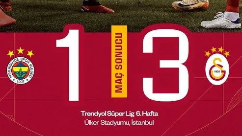 Dev derbide zafer Galatasaray’ın 