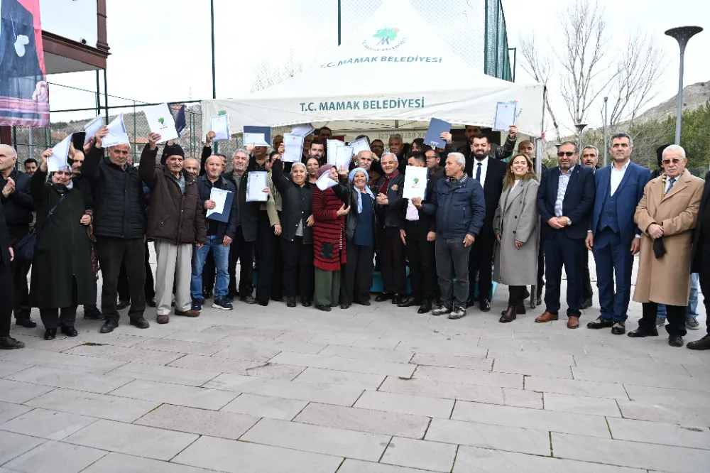 Kızılcaköy Sanayi Sitesinde tapu sevinci