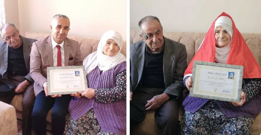 88 yaşında okuma yazma öğrendi