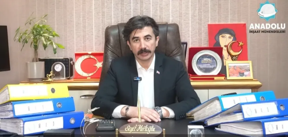 Seyit Mertoğlu, İnşaat Mühendisleri Odası Ankara Şubesi başkanlığına aday
