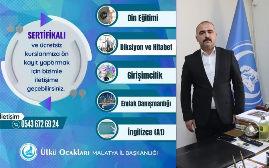 Ülkü Ocakları Malatya İl Başkanlığından sertifikalı kurs