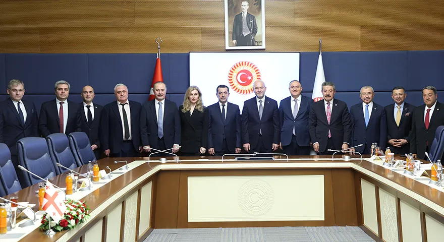 TBMM İçişleri Komisyonu Gürcistan Heyeti ile görüştü