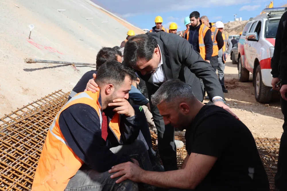 Hızlı tren şantiyesinde kaza 