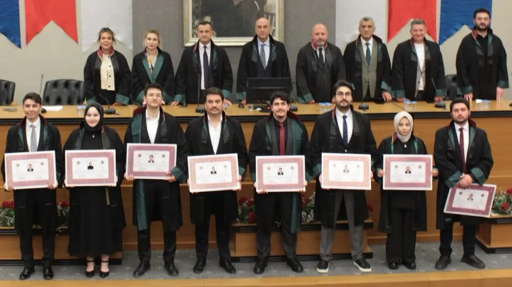 Genç avukatlar mesleğe ilk adımı attılar