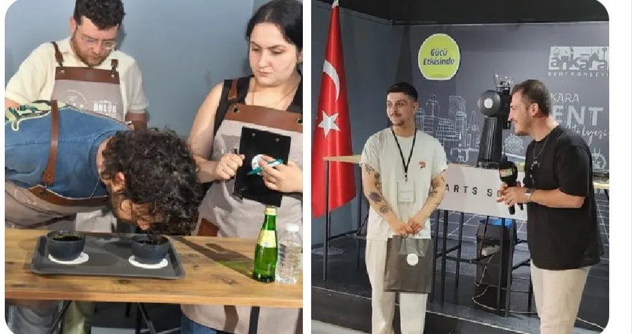 Kahve tutkunları en güzel kahveyi demlemek için yarıştı!