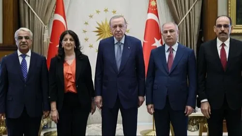 Cumhurbaşkanı Erdoğan, DEM Parti heyetini kabul etti