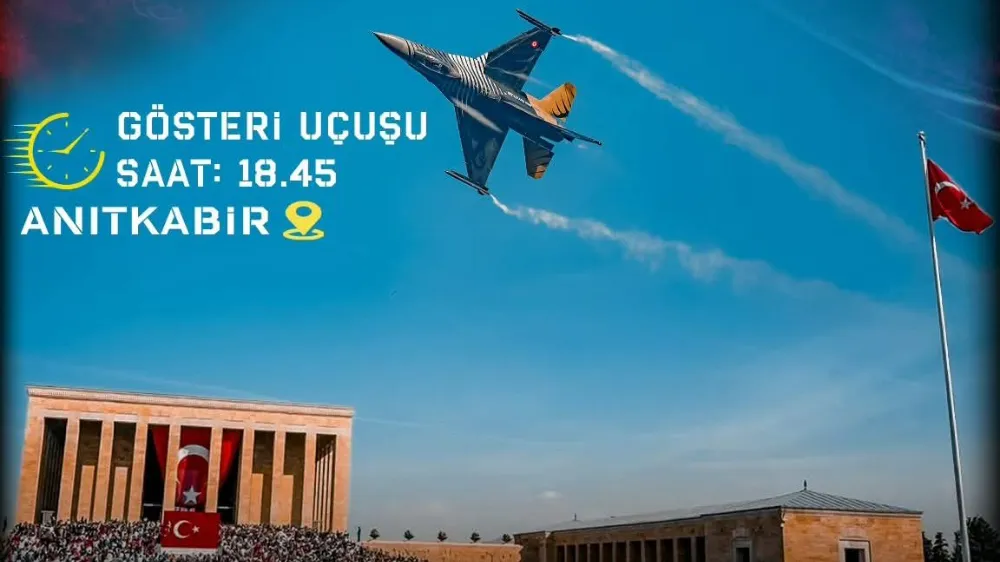 SOLOTÜRK Anıtkabir üzerinde gösteri uçuşu gerçekleştirecek