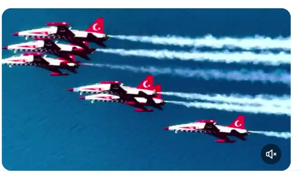 Türk Yıldızları süzüldü Göktürk 1 görüntüledi 